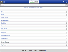 Tablet Screenshot of fergusonbicycleshop.com